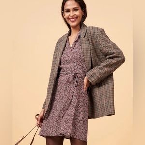 Rouje Louison wrap Dress floral sz 38